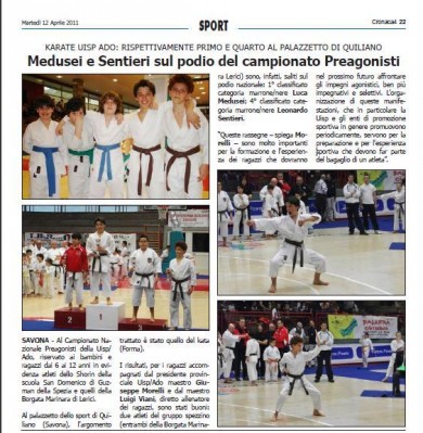 Camp. Nazionale PREAGONISTI UISP 2011 - KarateLerici